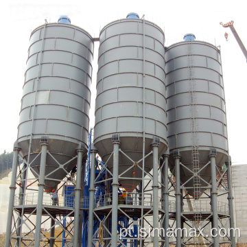 Grande silo de cimento de lotes de concreto de concreto